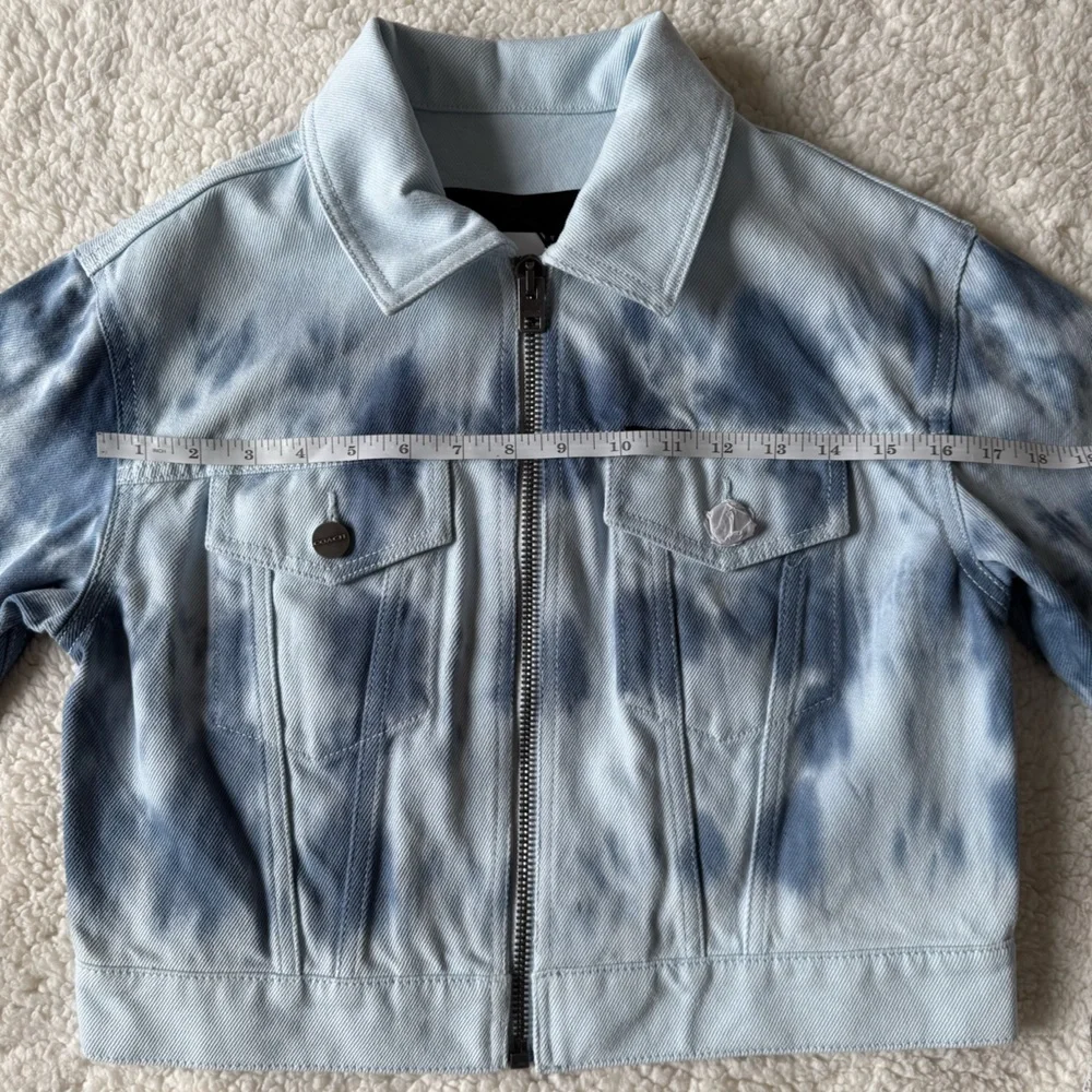 NWT Coach Acid Wash Denim Blue Jacket CU882